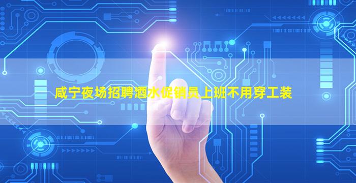 咸宁夜场招聘酒水促销员上班不用穿工装